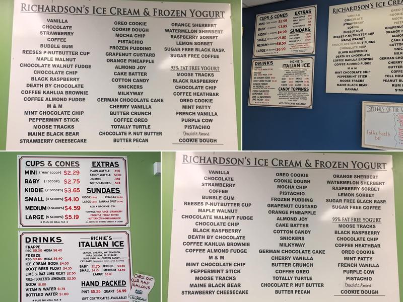 Stillwells Ice Cream Hampton Menu