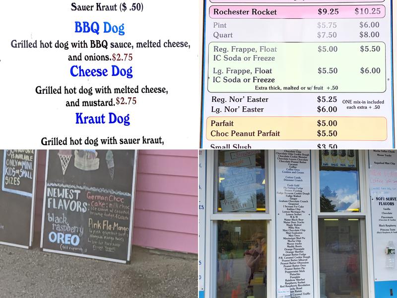 Golicks Dairy Bar Menu