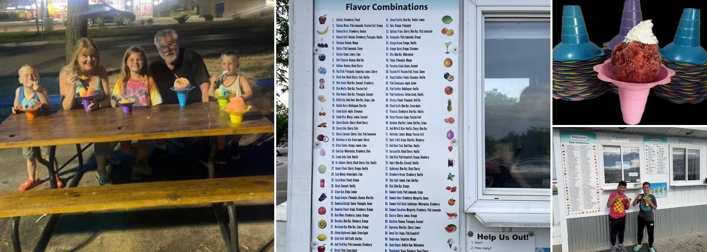 Fruitzen Shaved Ice NE CR Menu