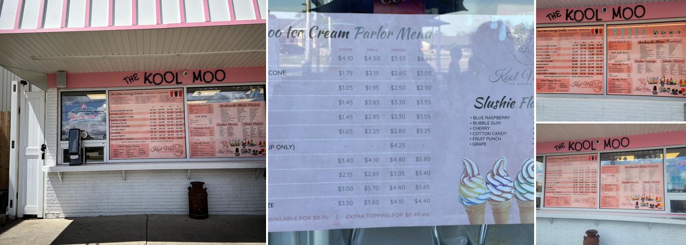 Kool Moo Menu