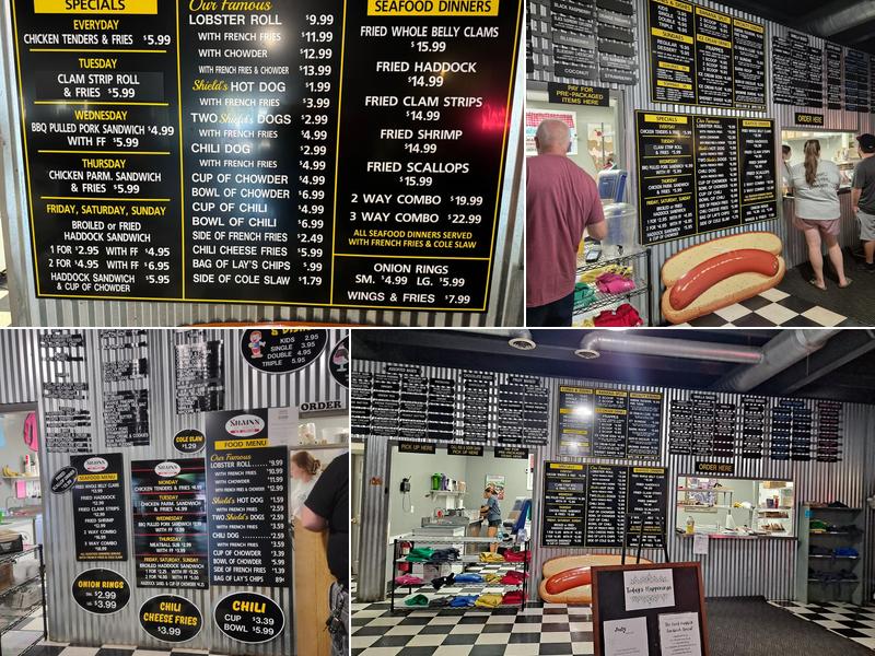 Shain's of Maine Menu