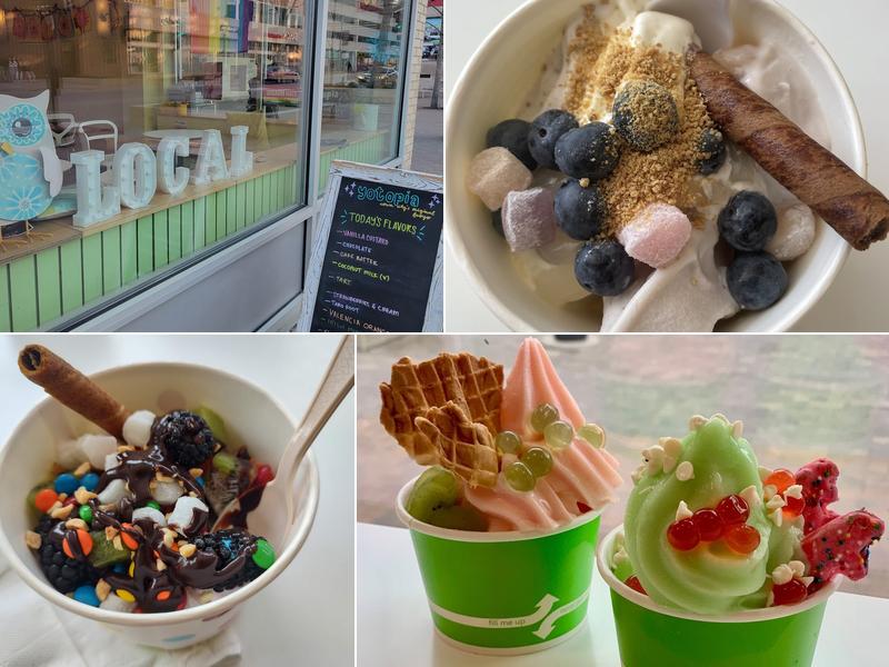 Yotopia Frozen Yogurt 132 S Clinton St, Iowa City