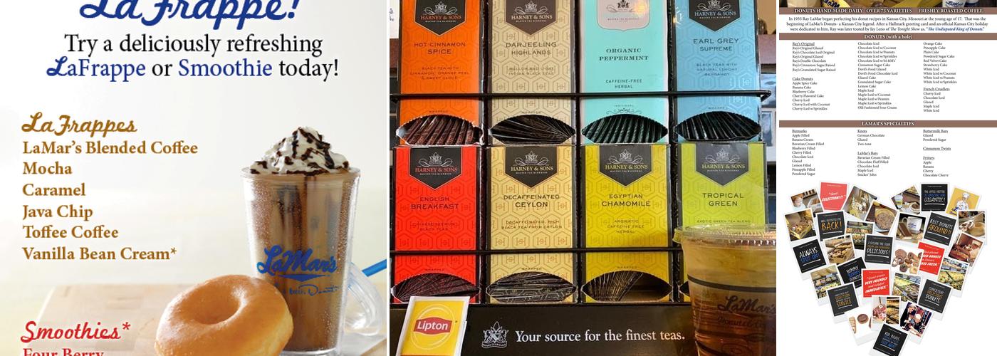 LaMar's Donuts and Coffee Menu