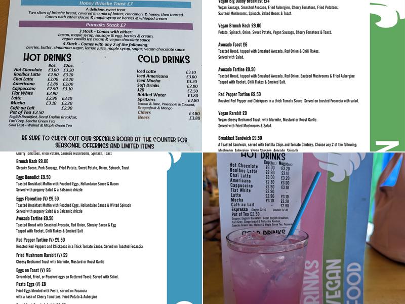 Sugar Daddy’s Café Menu