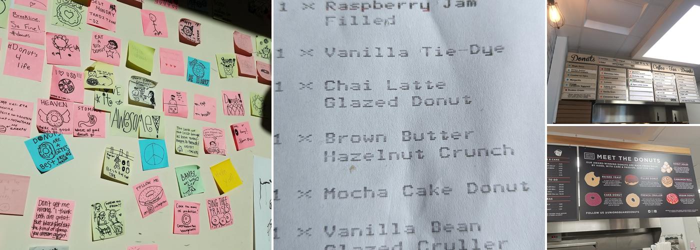 Union Square Donuts Menu