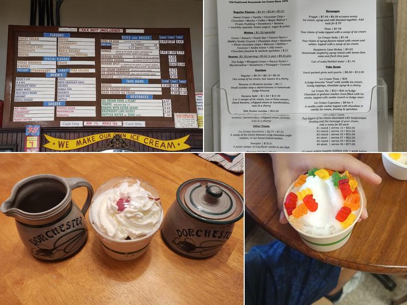 The Ice Creamsmith Menu