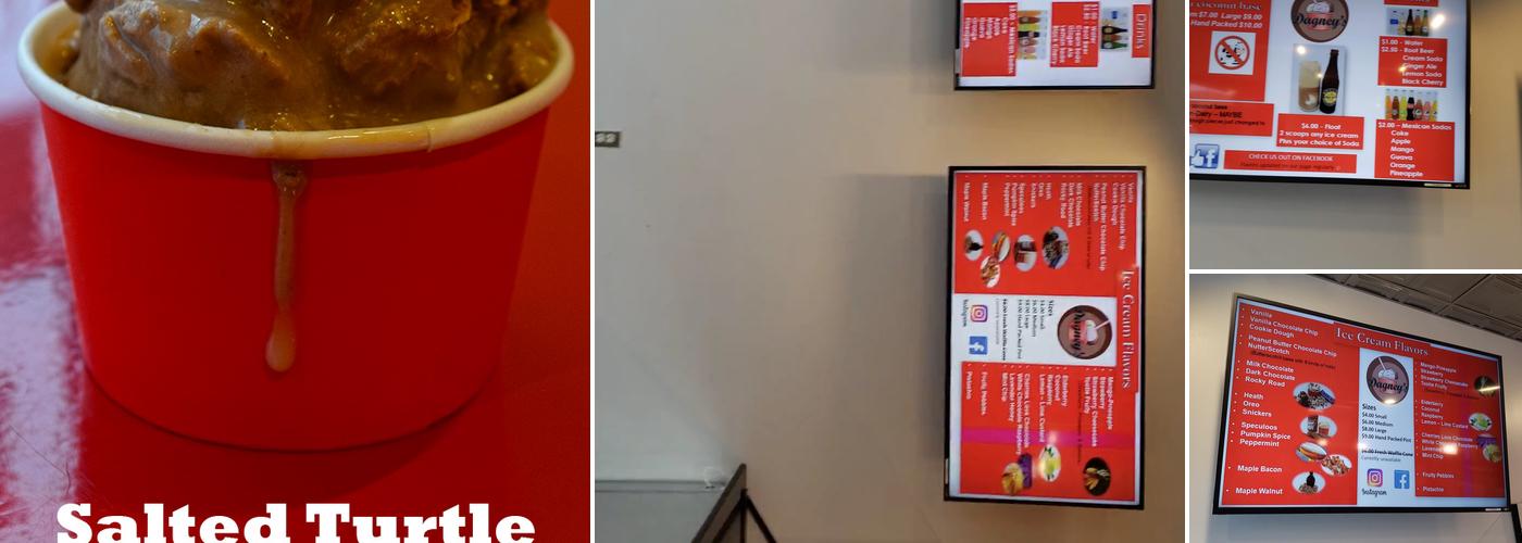 Dagney's Ice Cream Menu