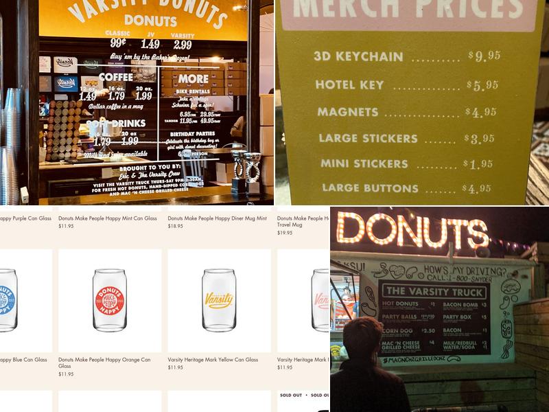 Varsity Donuts Menu