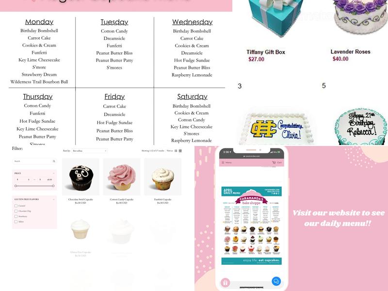 Caramanda's Bake Shoppe Menu