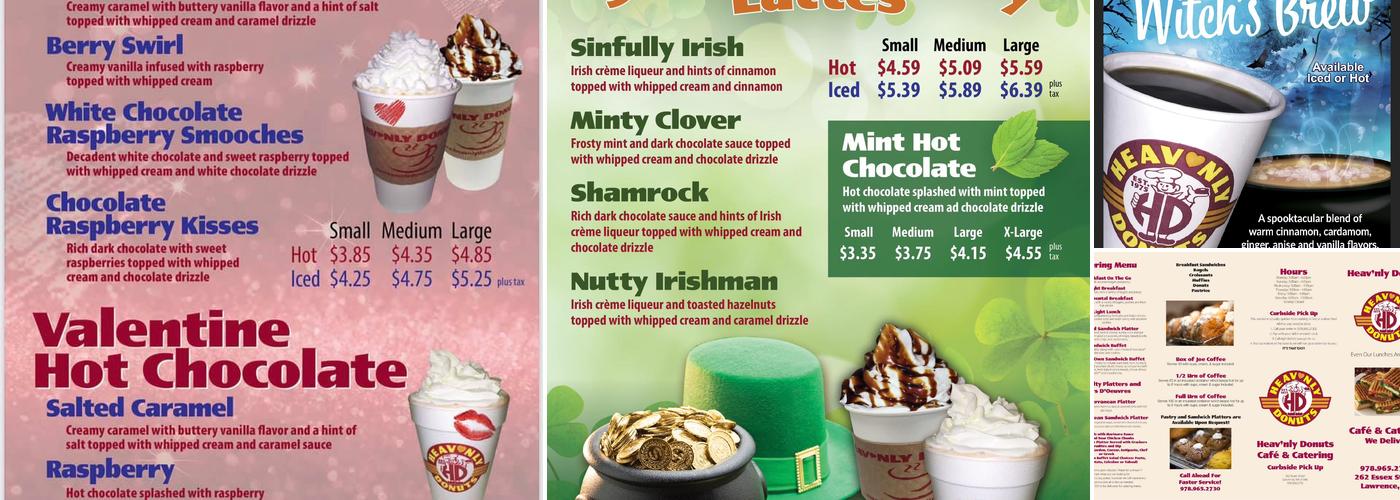 Heav'nly Donuts Menu