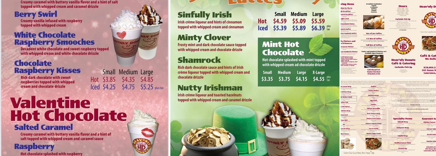 Heav'nly Donuts Menu