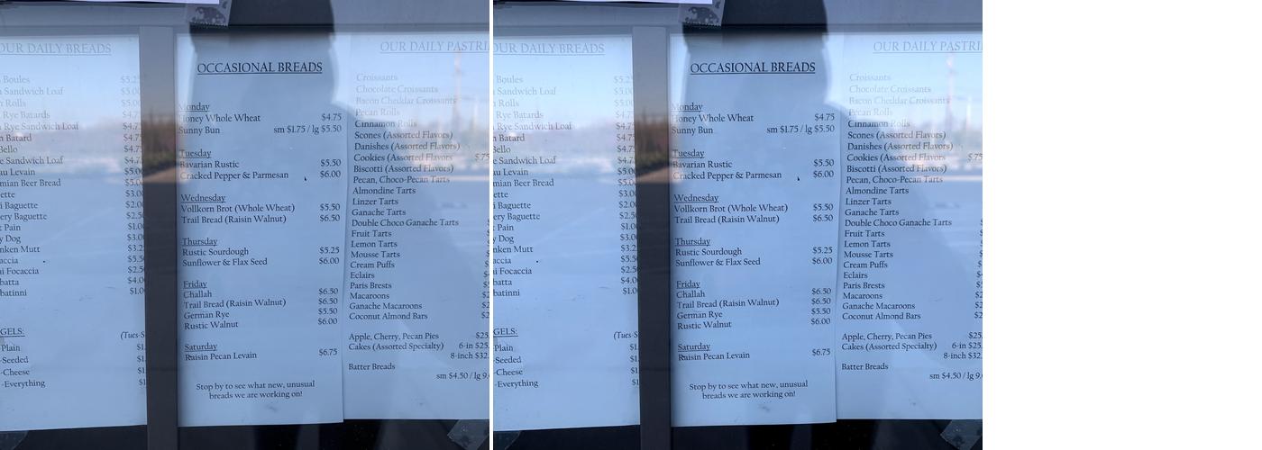 Bluegrass Baking Company Menu