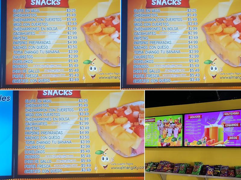 El Mango Menu