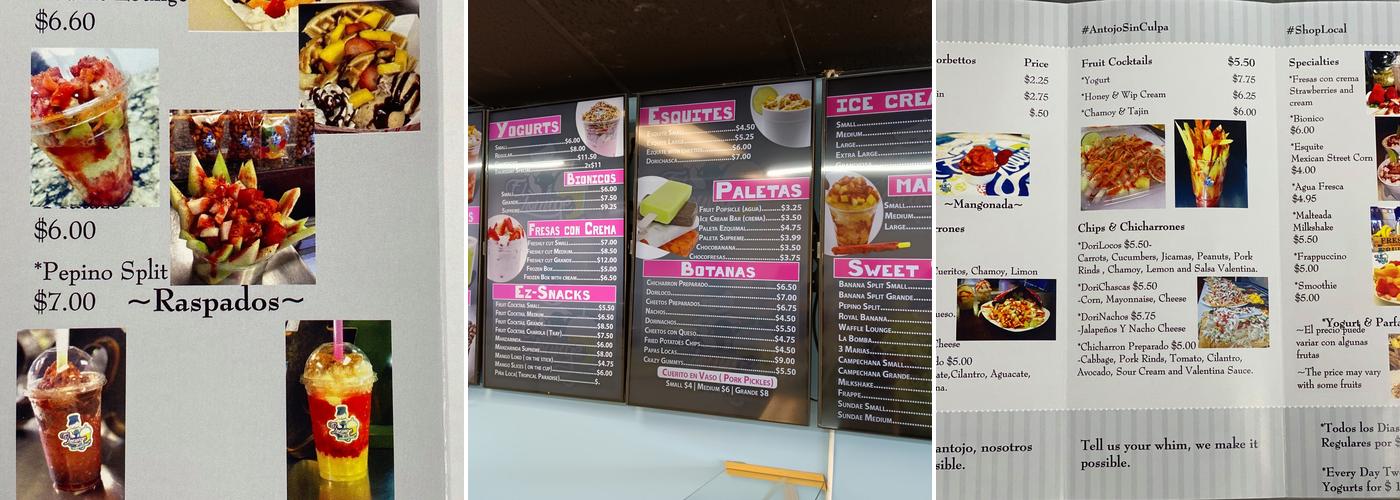 El Lounge Menu