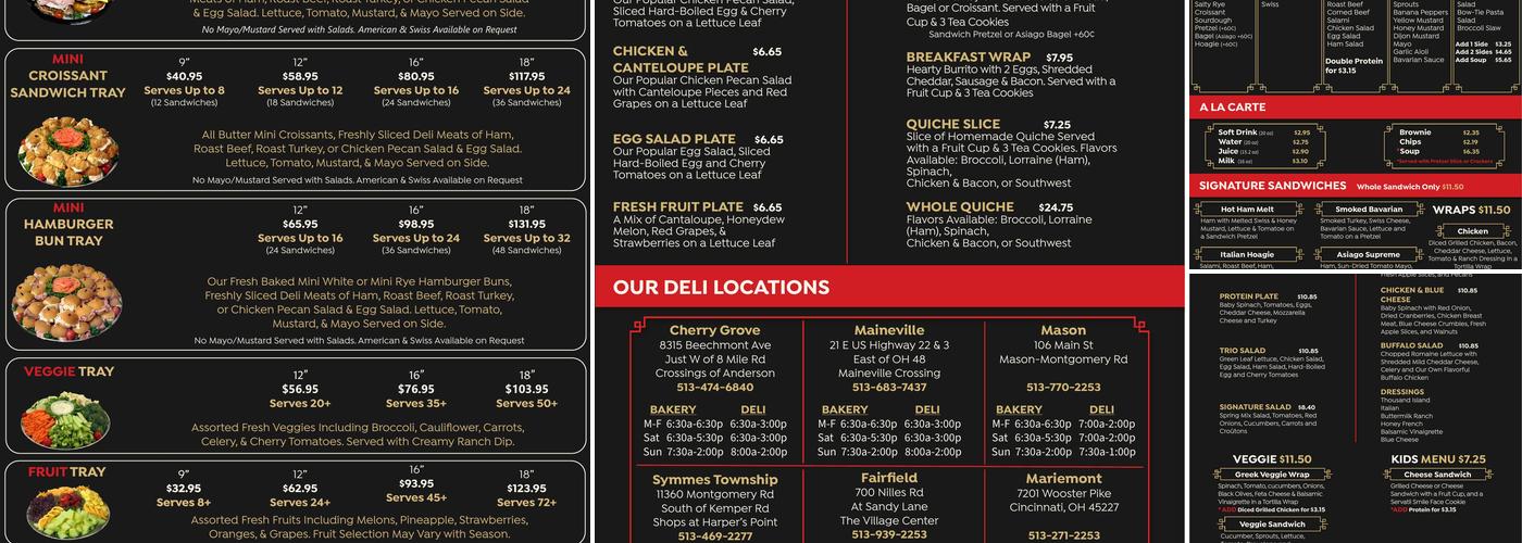 Servatii Hyde Park Menu