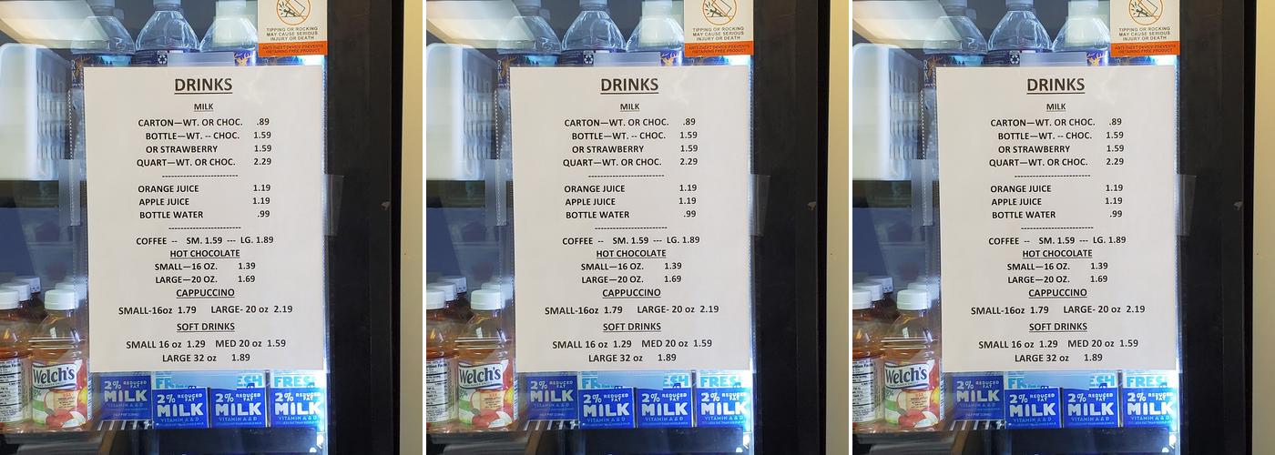 Koehler's Bakery Menu