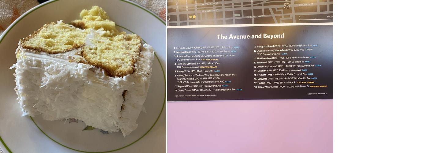 The Avenue Bakery Menu