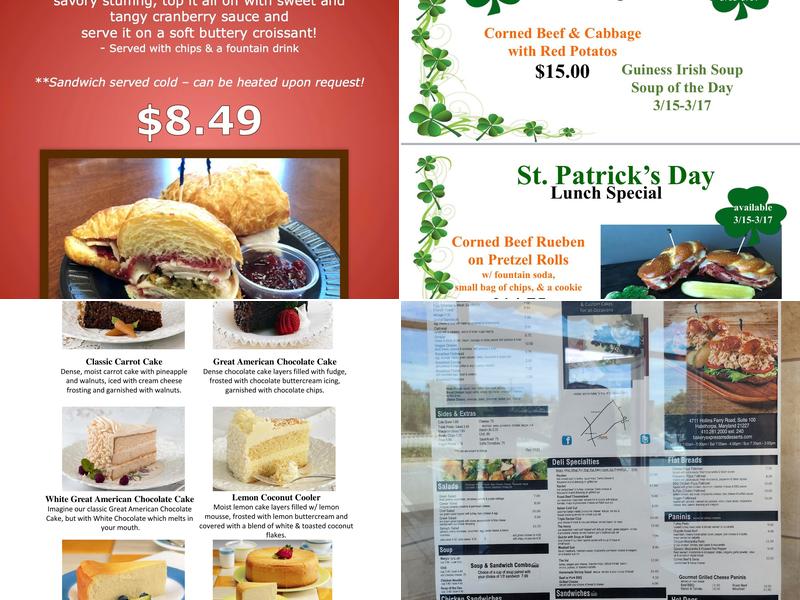 Bakery Express Menu
