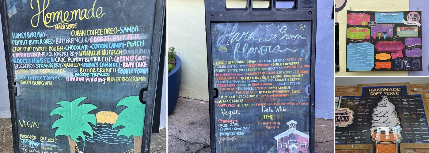 BMORE LICKS Menu