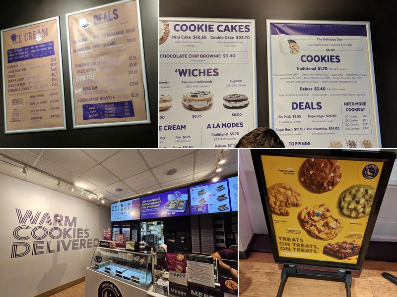 Insomnia Cookies Menu