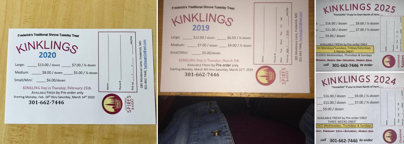 Clustered Spires Pastry Shop Menu