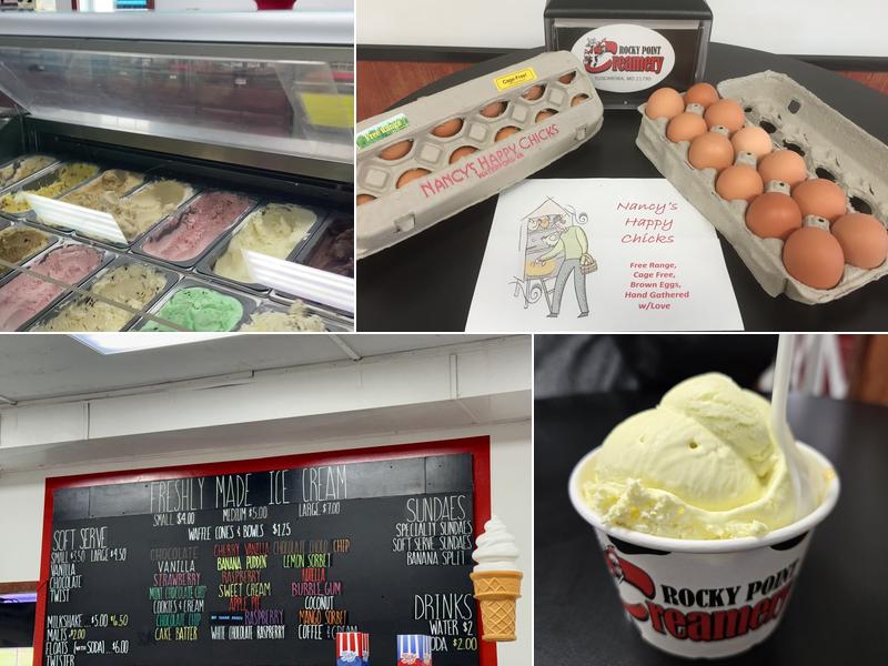 Rocky Point Creamery Menu