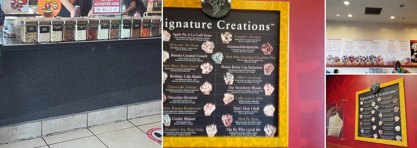 Cold Stone Creamery Menu