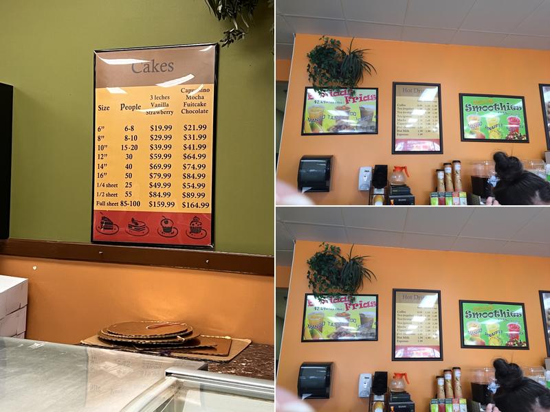 Copacabana Bakery Menu