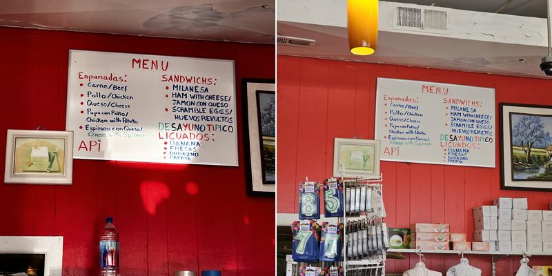 Caramelo Bakery Menu