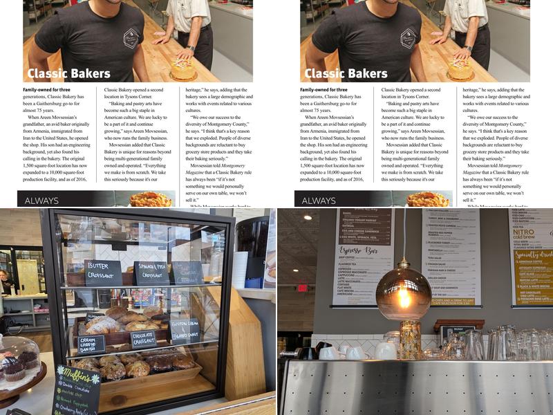 Classic Bakery Menu