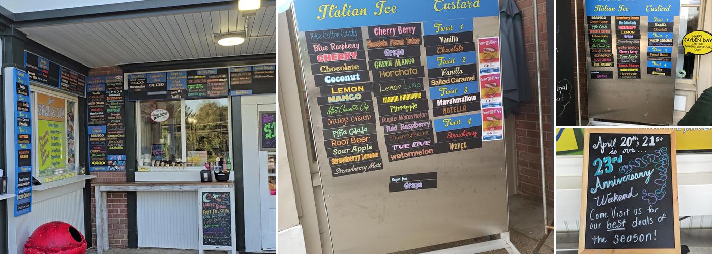 Carmen's Italian Ice Menu
