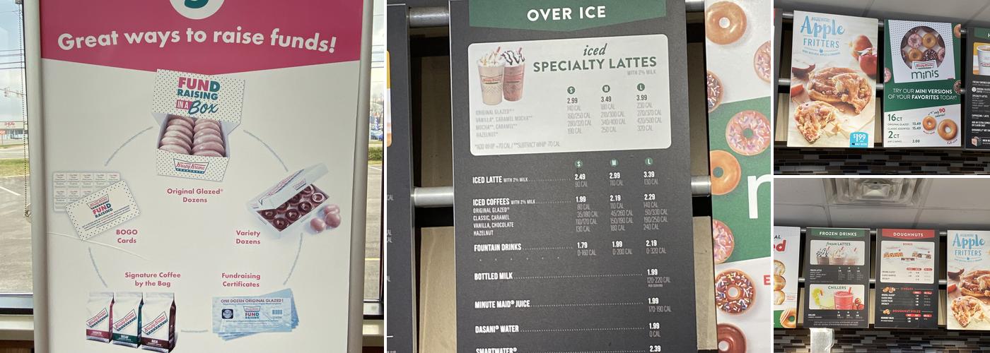Krispy Kreme Menu
