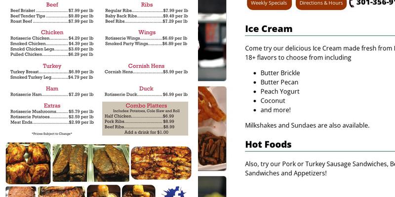 Stoltzfus Bakery LLC Menu