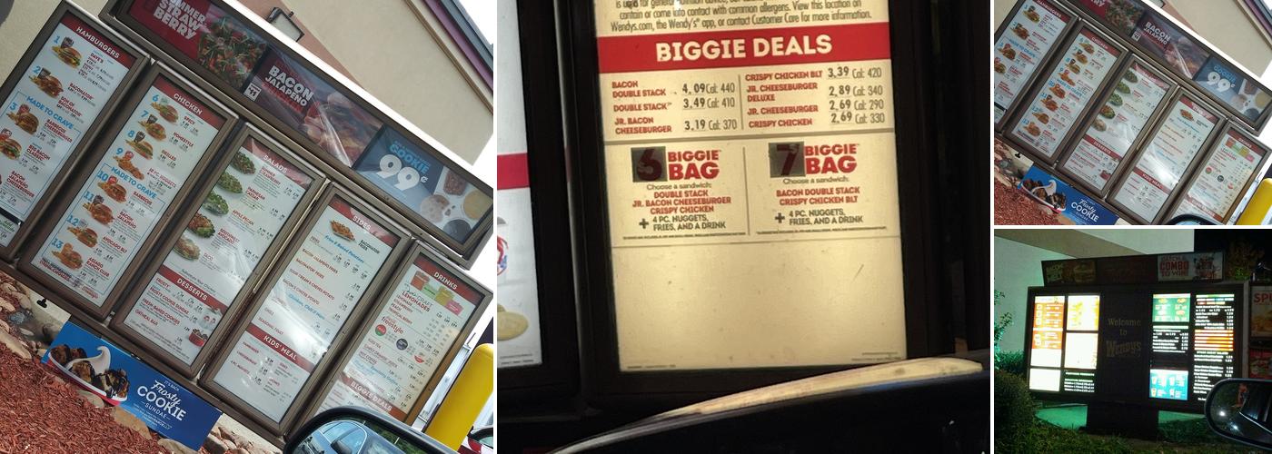 Wendy's Menu