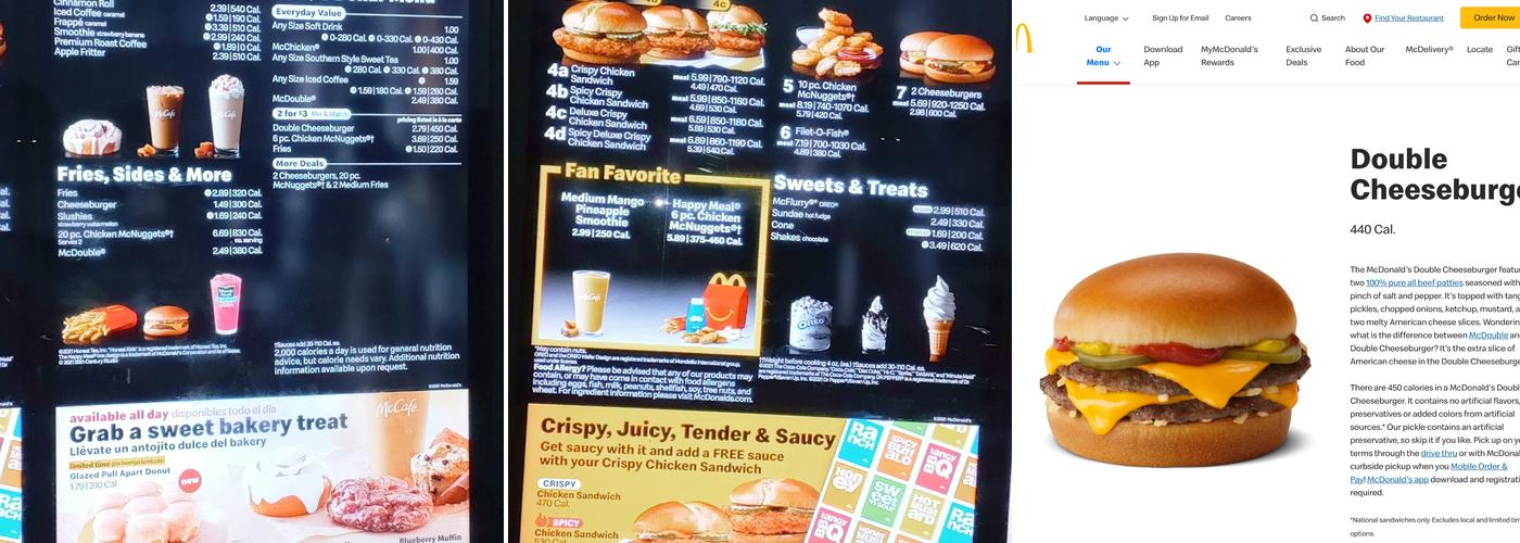 McDonald's Menu