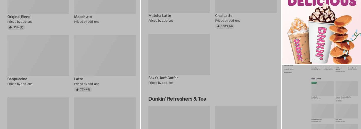 Dunkin' Menu