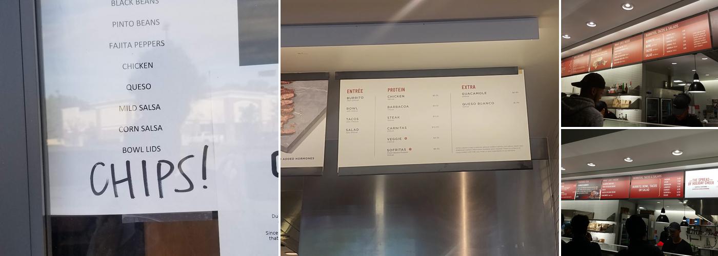Chipotle Mexican Grill Menu