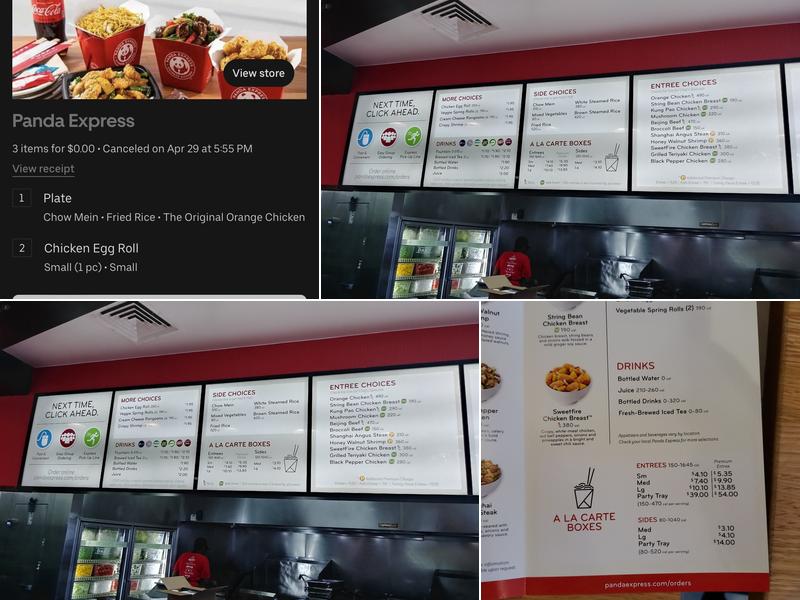 Panda Express Menu
