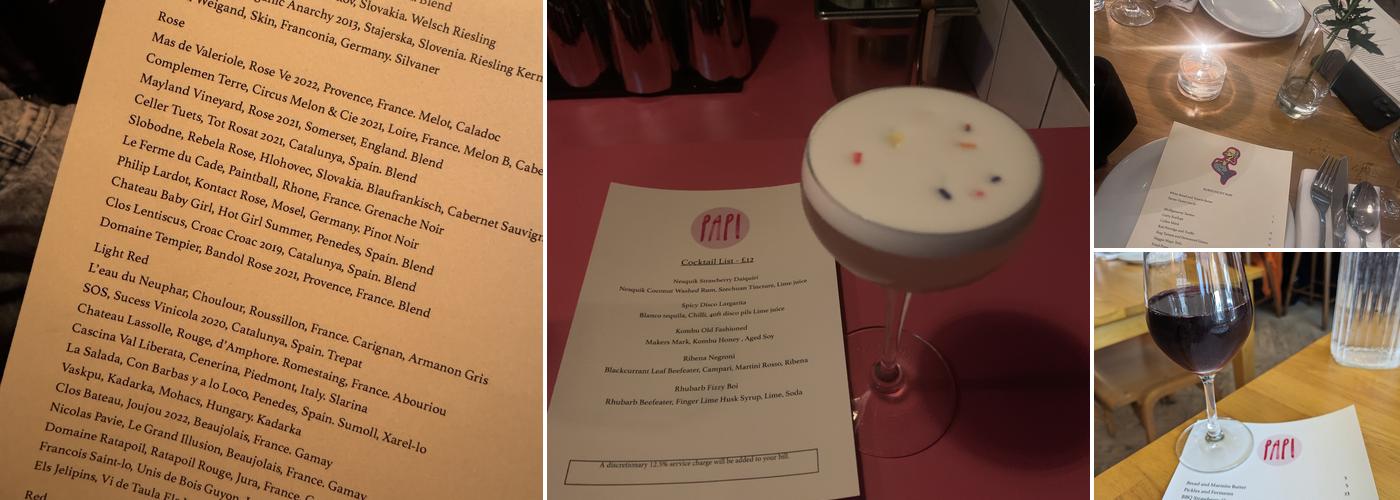 Papi Restaurant Menu