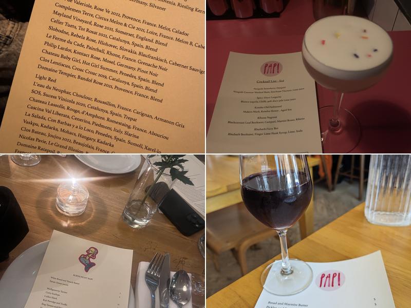 Papi Restaurant Menu