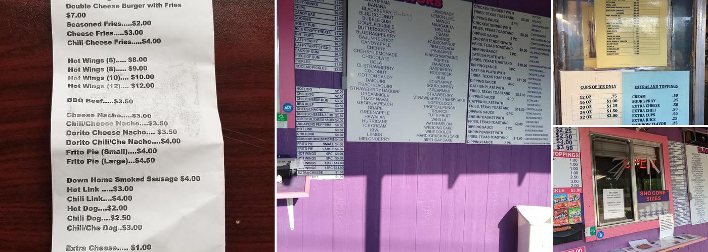 Cool Breeze Menu