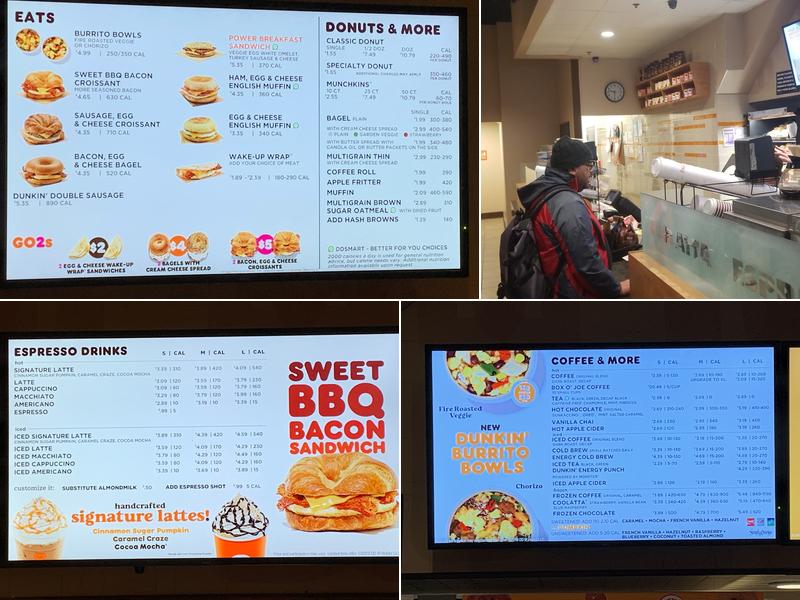 Dunkin' Menu
