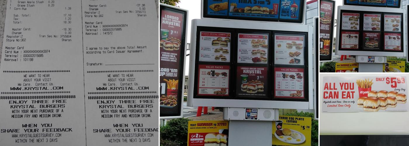 Krystal Menu