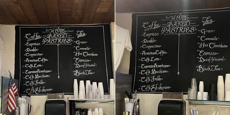 Dolce Menu