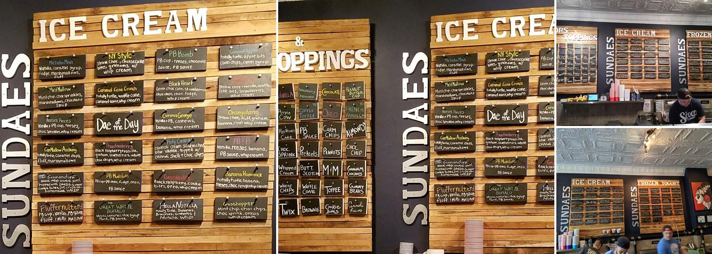 The Scoop N Scootery Menu