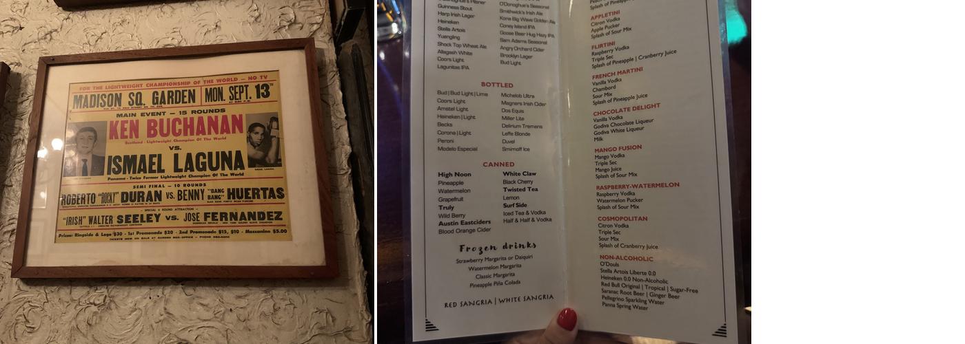 Jimmy's Corner Menu
