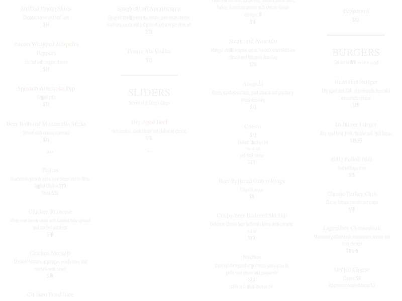 Legends Menu
