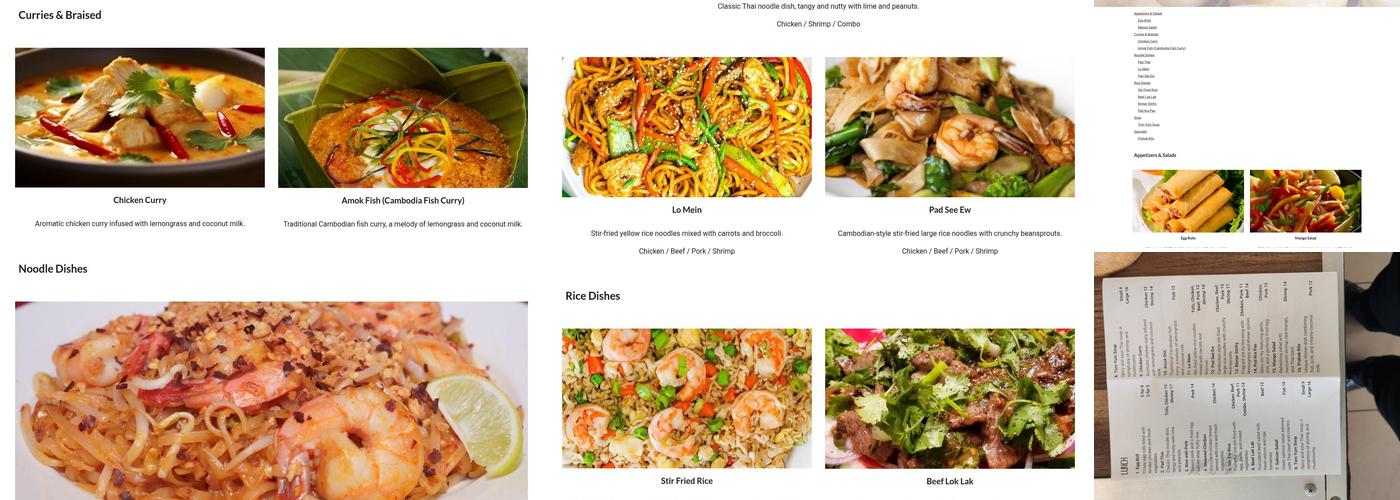 Sambath’s Donuts & More Menu