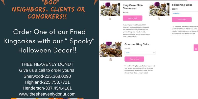 Thee Heavenly Doughnut Menu