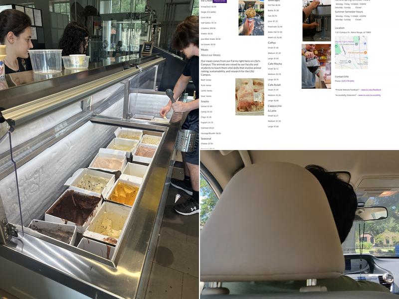 LSU AgCenter Dairy Store Menu